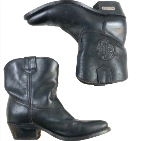 Harley Davidson ankle cowboy riding boots womens size 10 - Picture 3 of 9